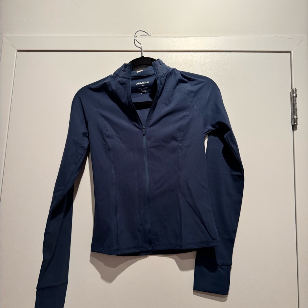 Adanola Long Sleeve Zip Up - Teal blue - New with Tag!!!